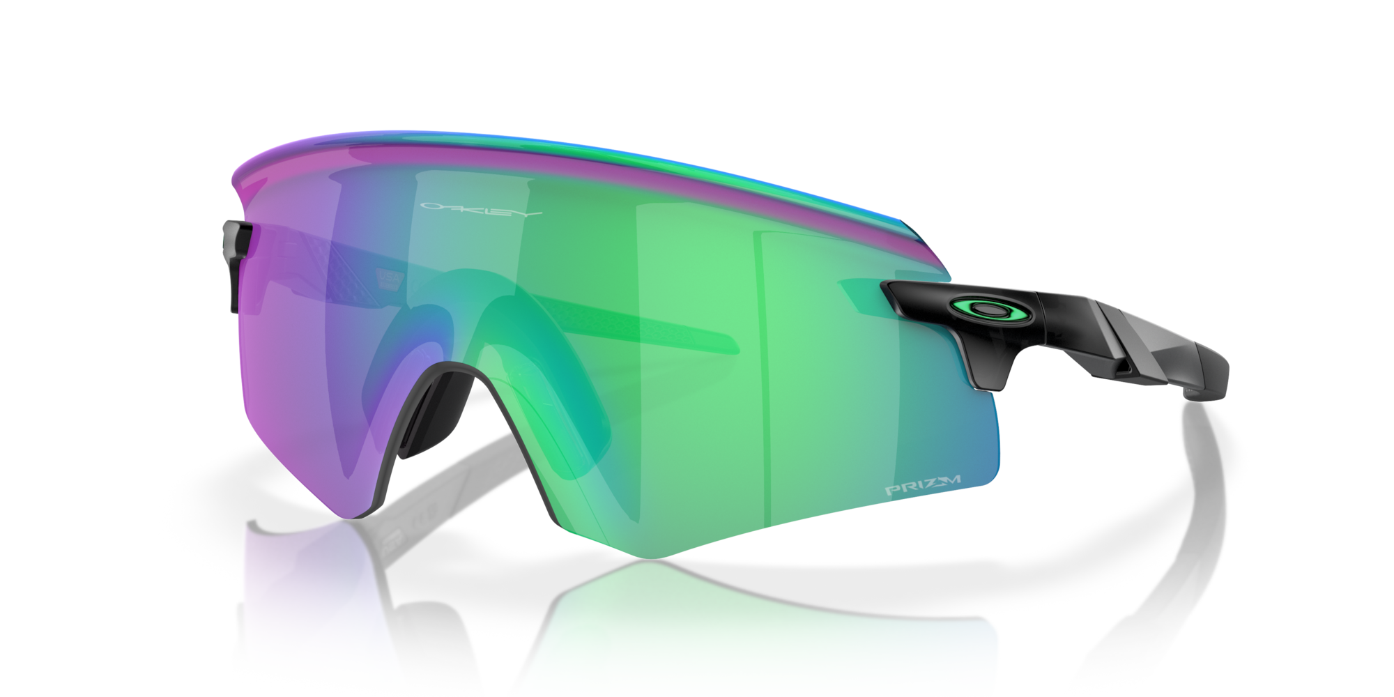 Oakley Encoder (Low Bridge Fit) Sunglasses with Matte Black Ink Frame ...