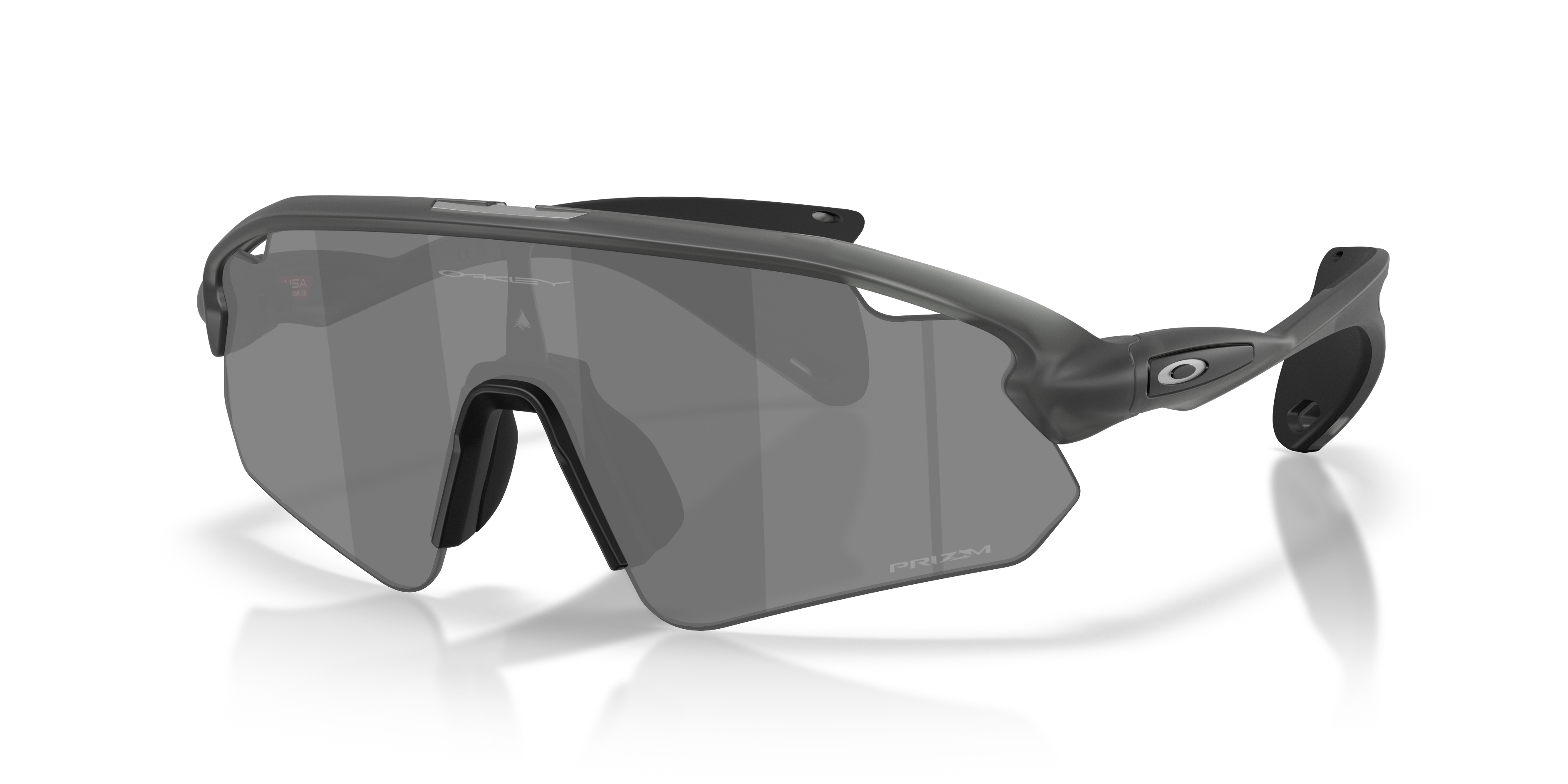 Stunt Devil (Low Bridge Fit) Prizm Black Lenses, Matte Grey Smoke