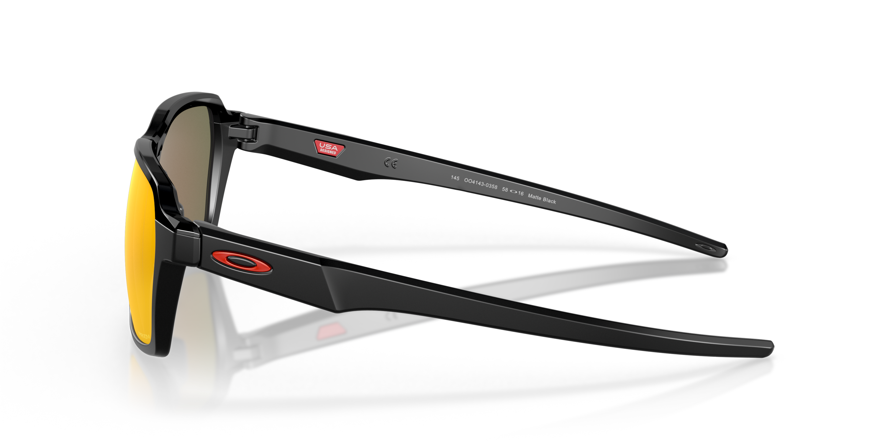 Parlay Prizm Ruby Lenses, Matte Black Frame Sunglasses