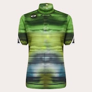 Elevate Fluent Mock Shirt - Black Print