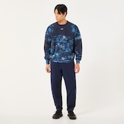 Striking Wind Mesh LS Pullover 8.0 - Blue Storm Print