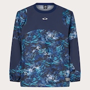 Striking Wind Mesh LS Pullover 8.0 - Blue Storm Print