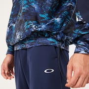 Striking Wind Mesh LS Pullover 8.0 - Blue Storm Print