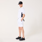 Skull Heat Block Staple Shorts - White