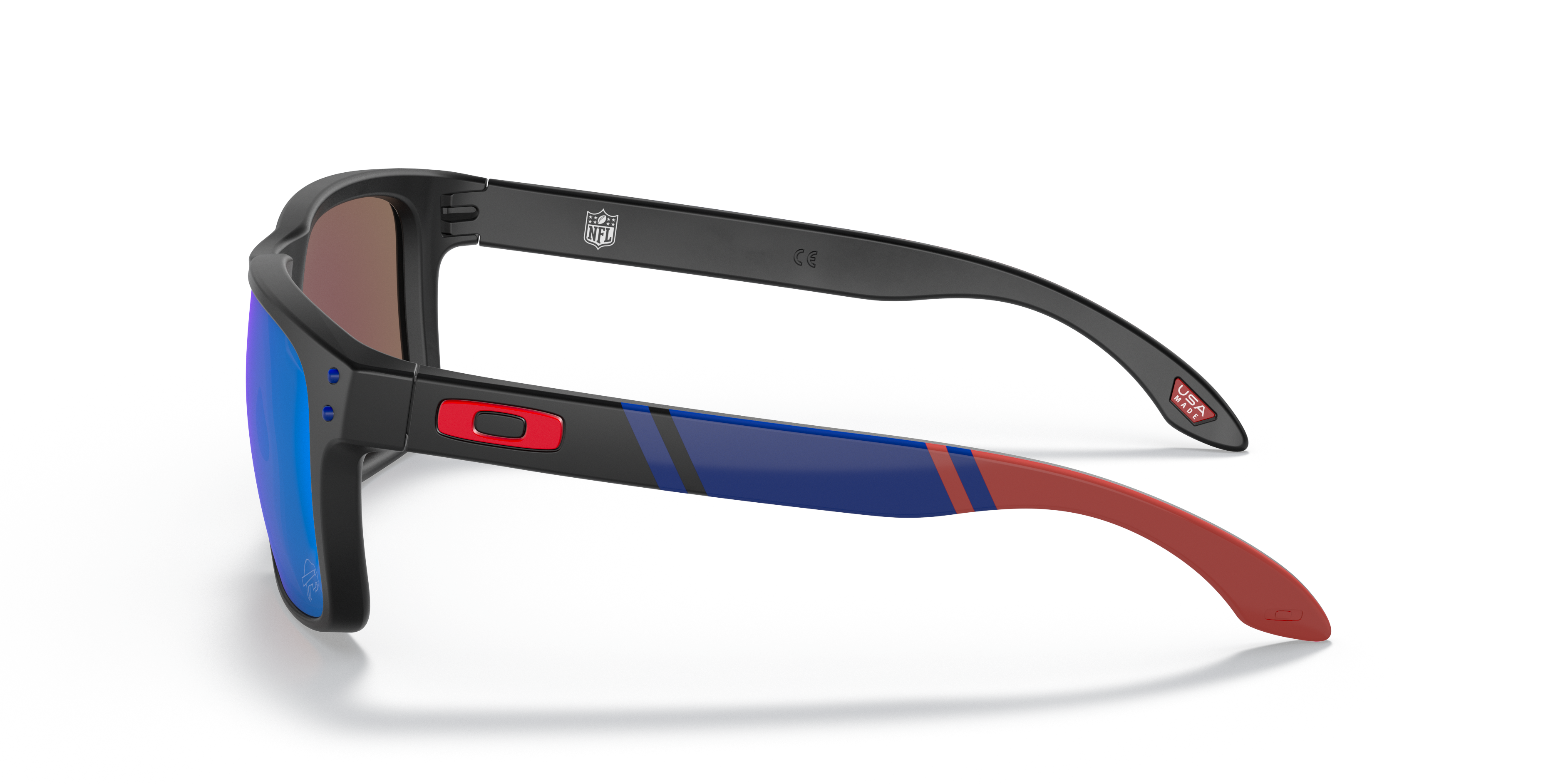 Oakley Buffalos スポーツサングラス Buffalo Bills Gascan® Prizm Sapphire Lenses, Matte Black Frame