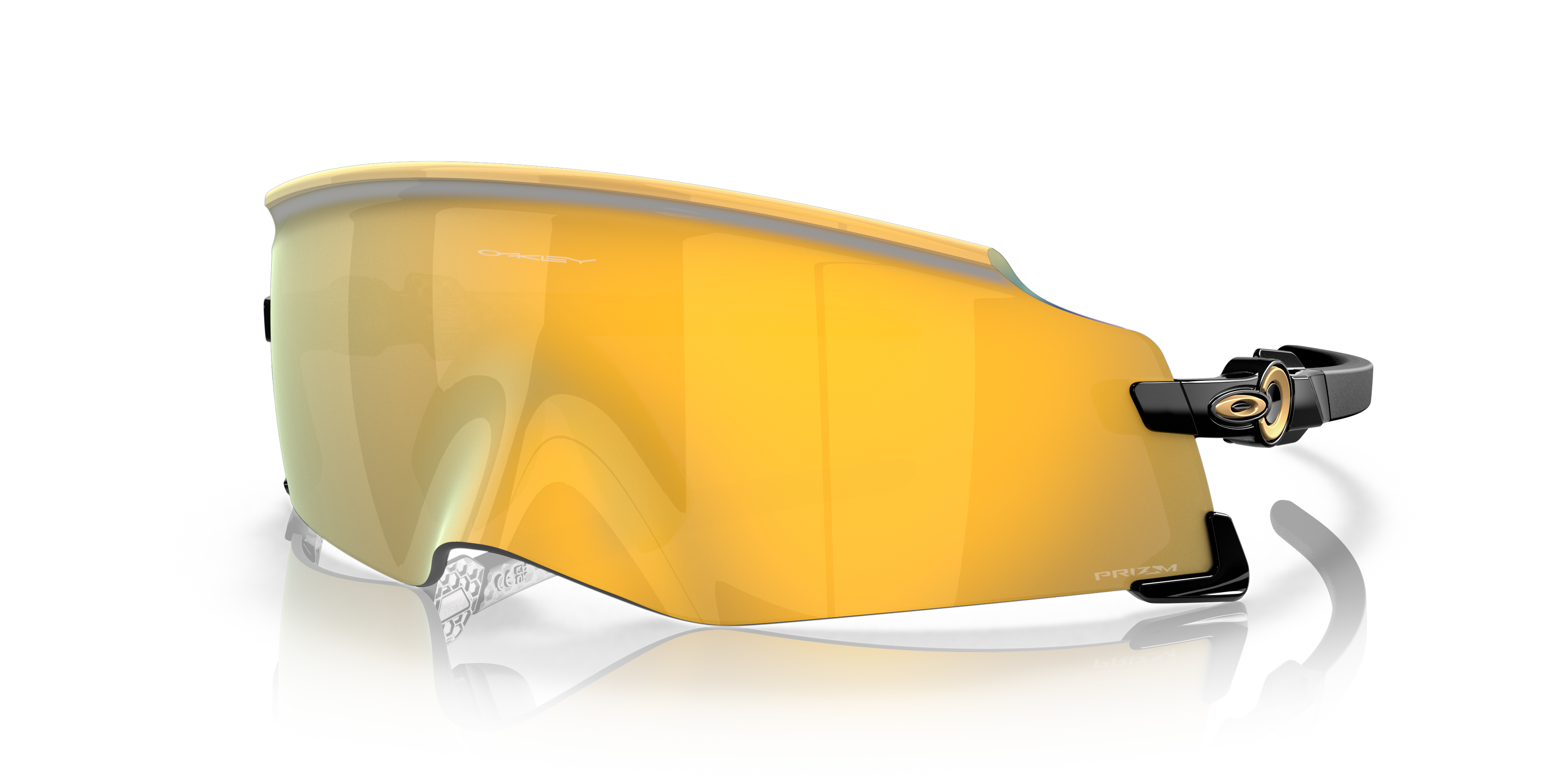 Oakley Kato Prizm 24K Lenses, Polished Black Frame Sunglasses