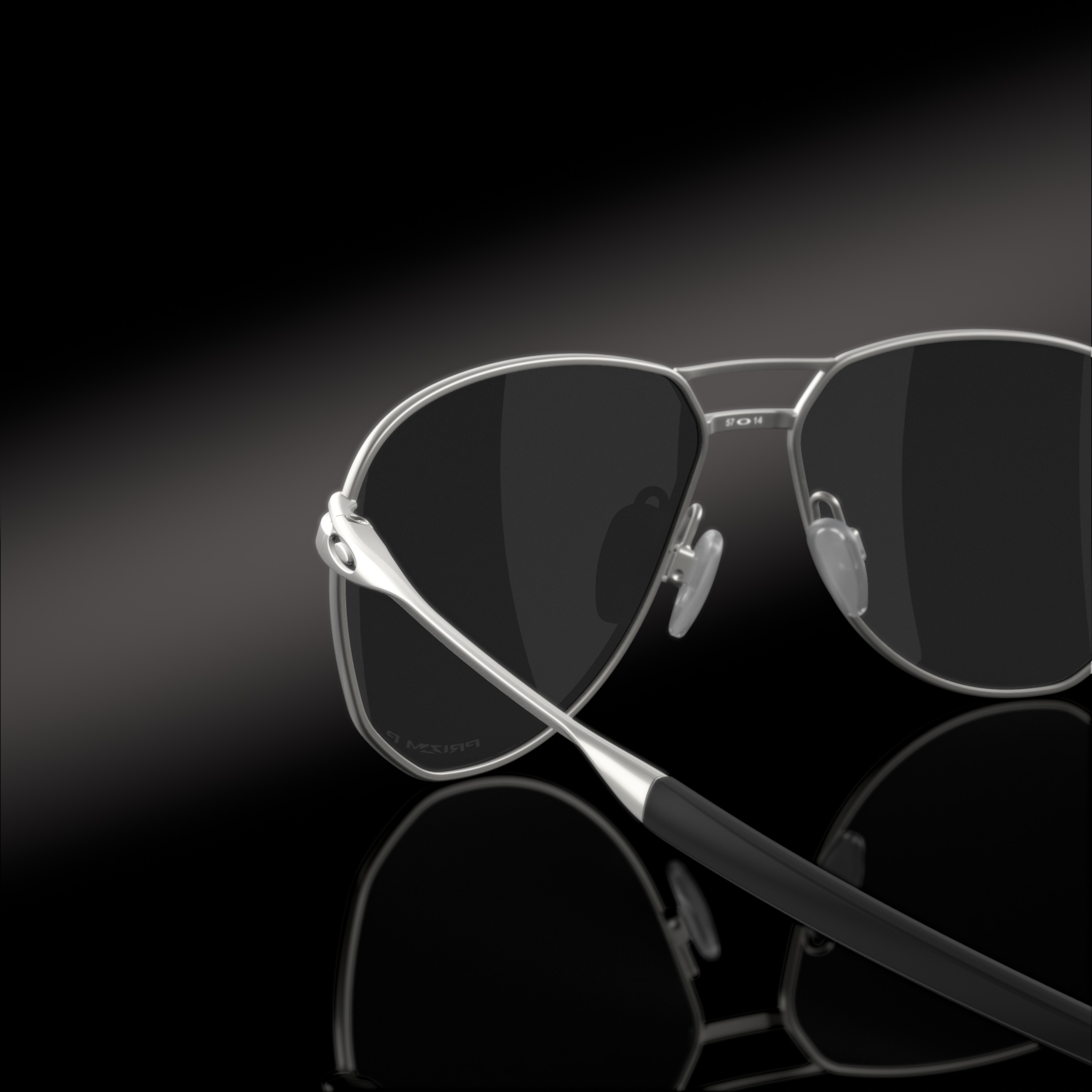 Oakley Contrail TI Sunglasses with Satin Chrome Frame and Prizm Black ...