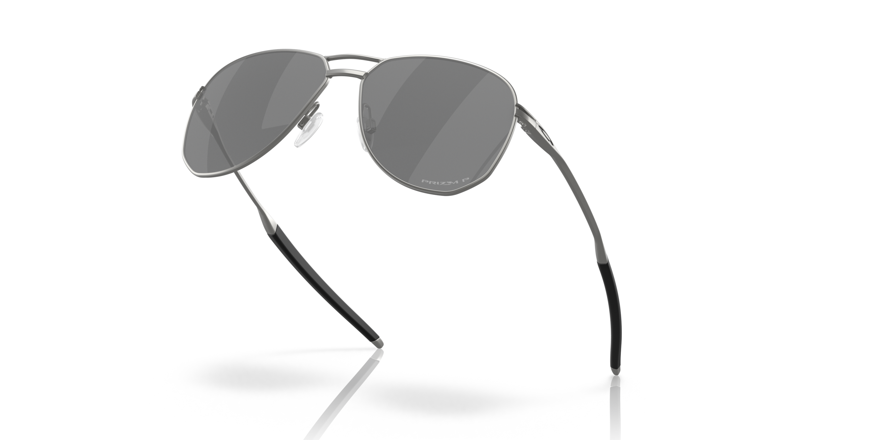 Contrail TI Prizm Black Polarized Lenses, Satin Chrome Frame Sunglasses ...