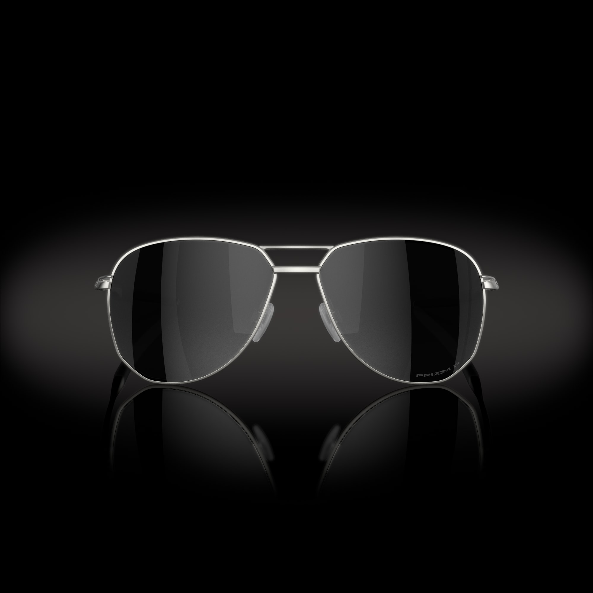 Oakley Contrail TI Sunglasses with Satin Chrome Frame and Prizm Black ...