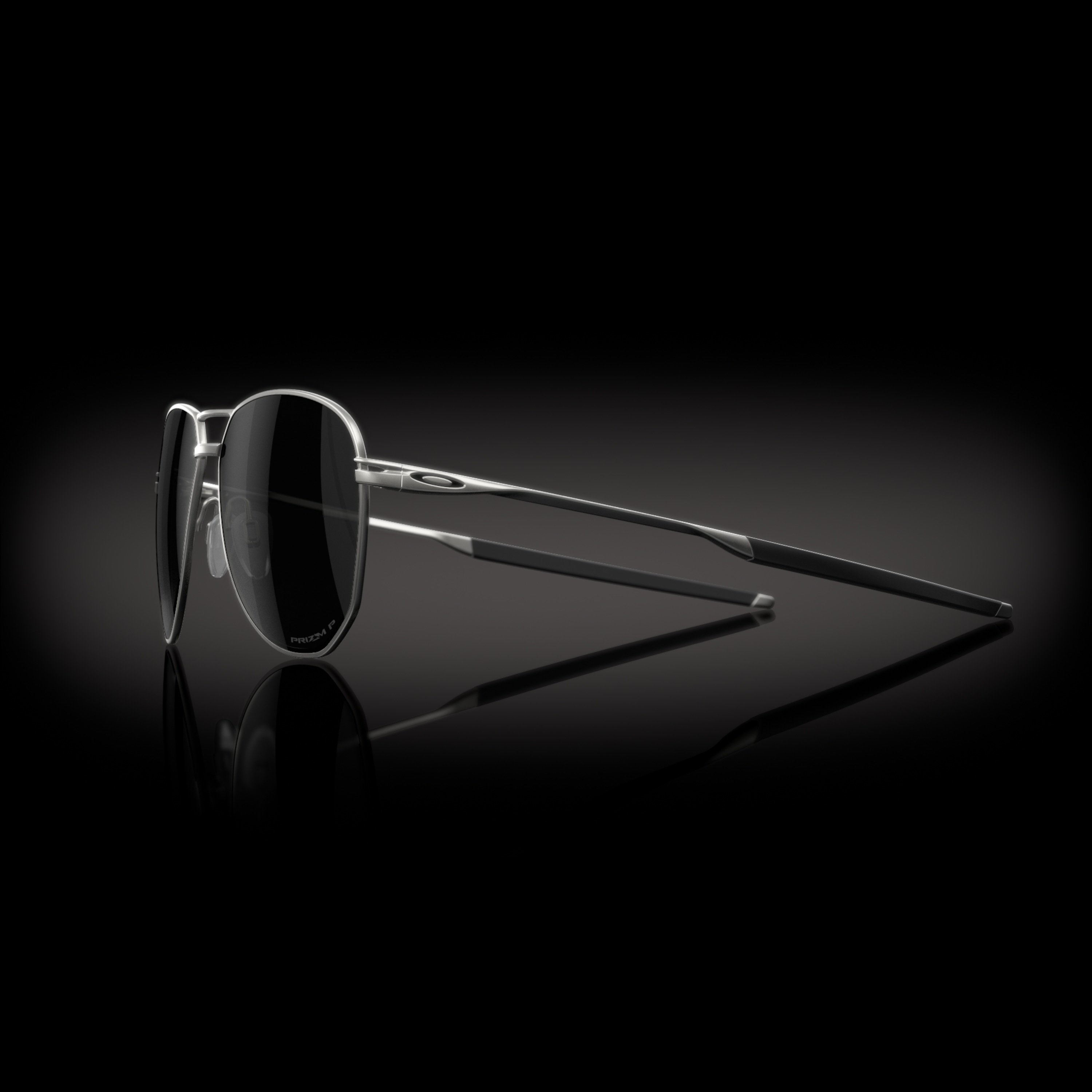 Oakley Contrail TI Sunglasses with Satin Chrome Frame and Prizm Black ...