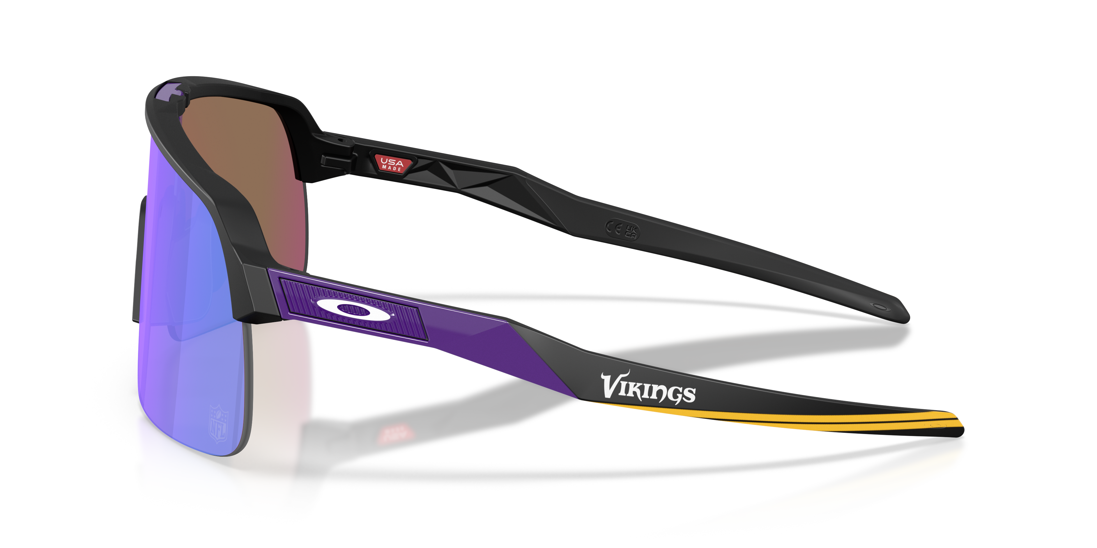 Minnesota Vikings Sutro Lite Prizm Violet Lenses, Matte Black