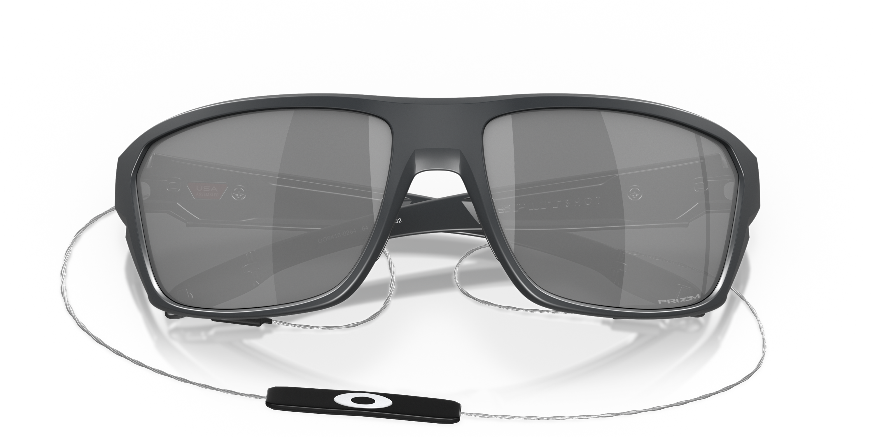 OAKLEY オークリーSplit Shot 9416-0464 Split Shot Prizm Black Lenses, Matte Carbon Frame Sunglasses