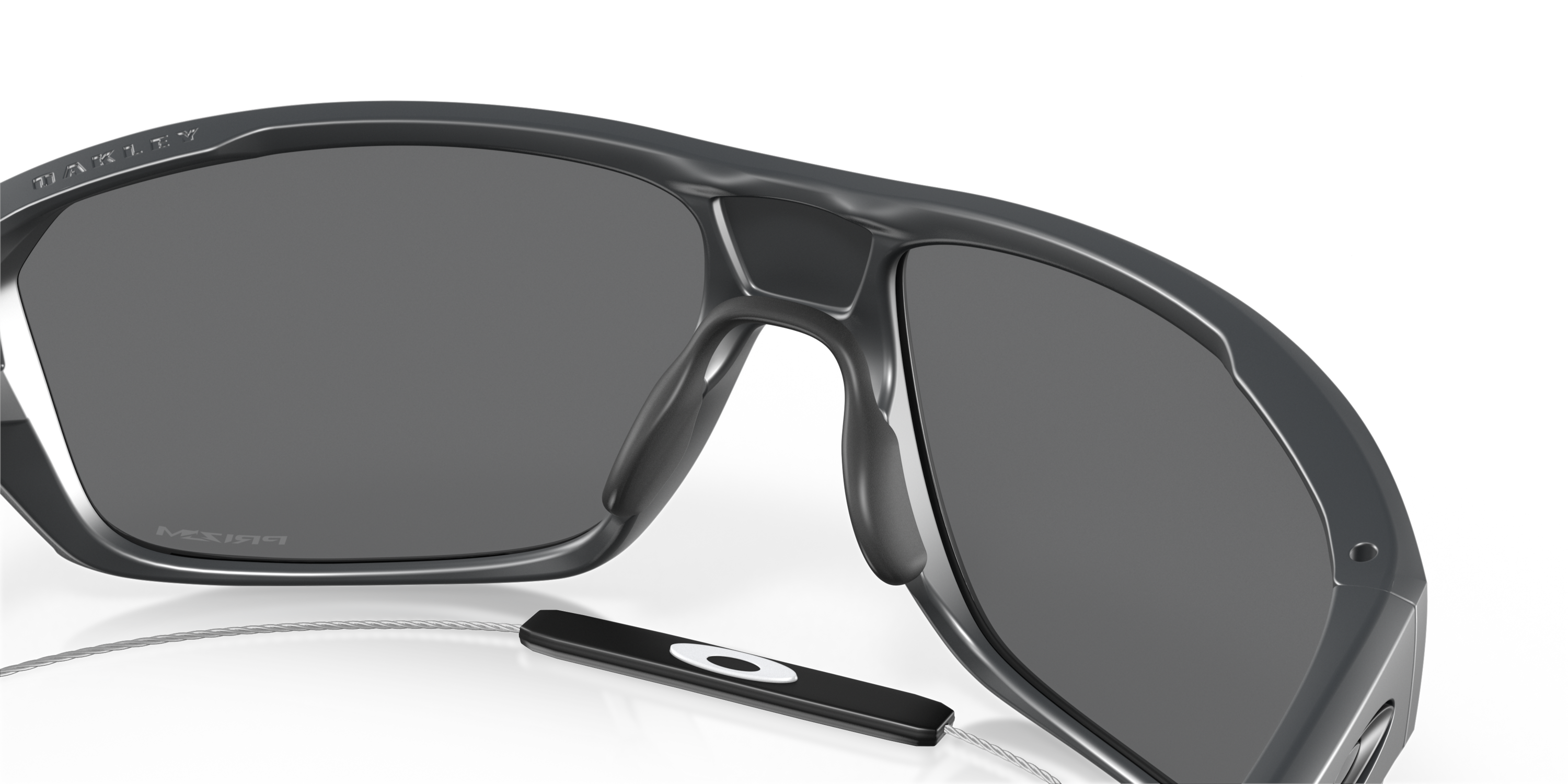 Split Shot Prizm Black Lenses, Matte Carbon Frame Sunglasses
