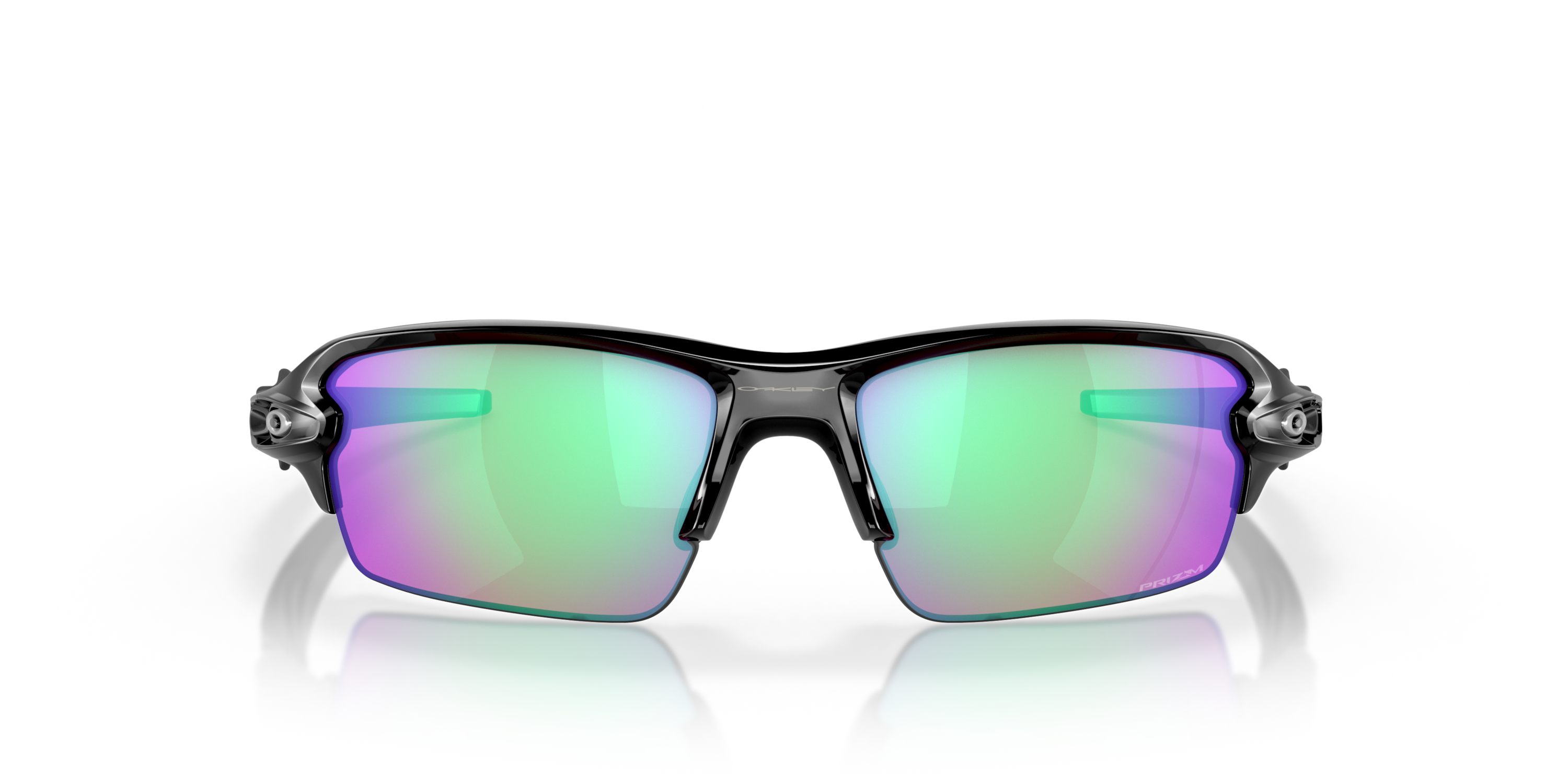 Flak® 2.0 (Low Bridge Fit) Prizm Golf Lenses, Polished Black Frame