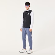 Skull Tubular Puff Vest - Blackout
