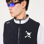 Skull Tubular Puff Vest - Blackout