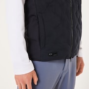 Skull Tubular Puff Vest - Blackout