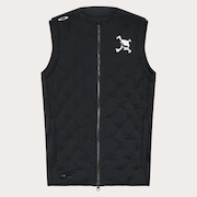 Skull Tubular Puff Vest - Blackout
