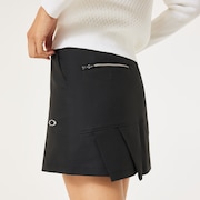 Elevate Twisted Pleats Skirt - Blackout