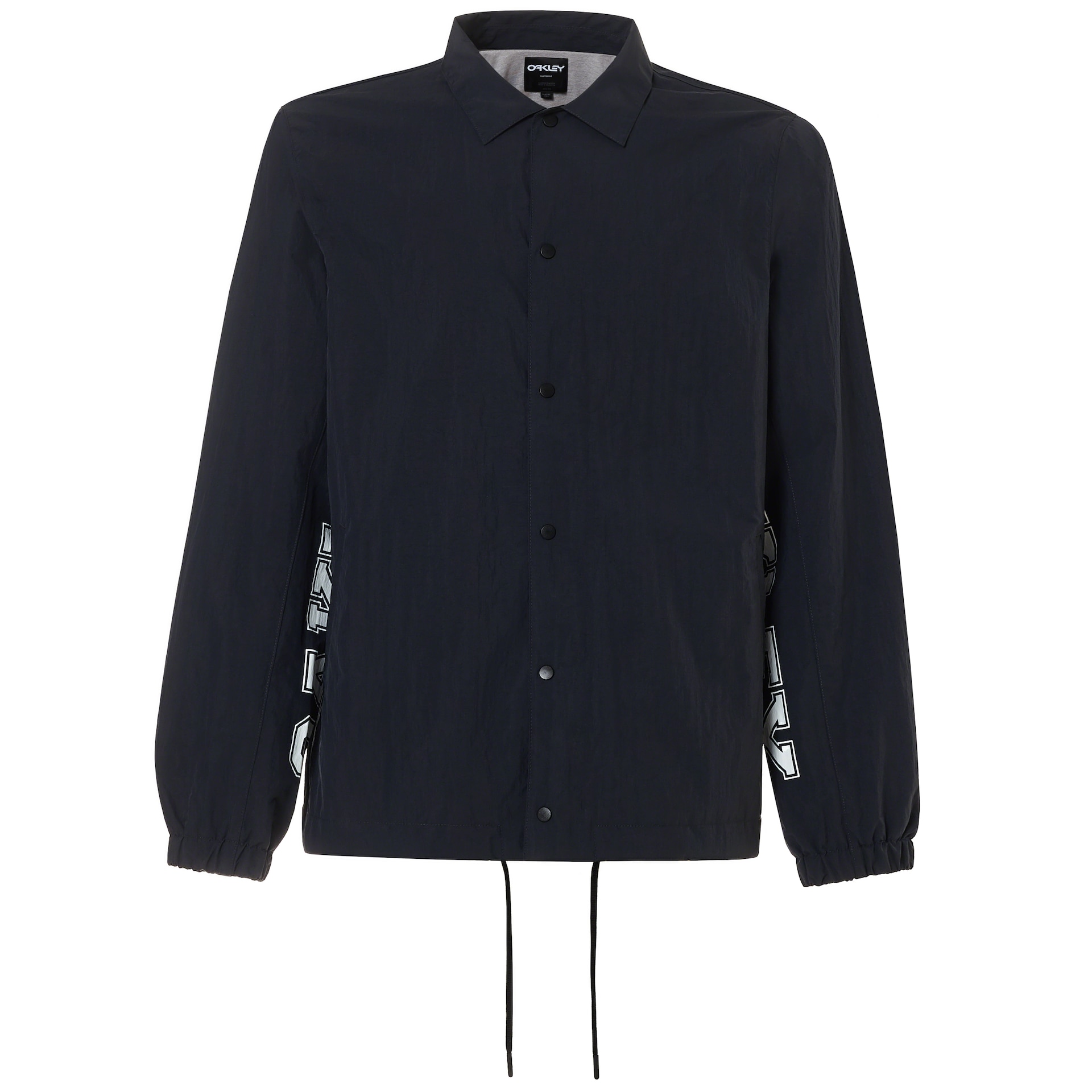 オークリー ナイロン コーチジャケット ビッグロゴ ブラック XXL（2XL 