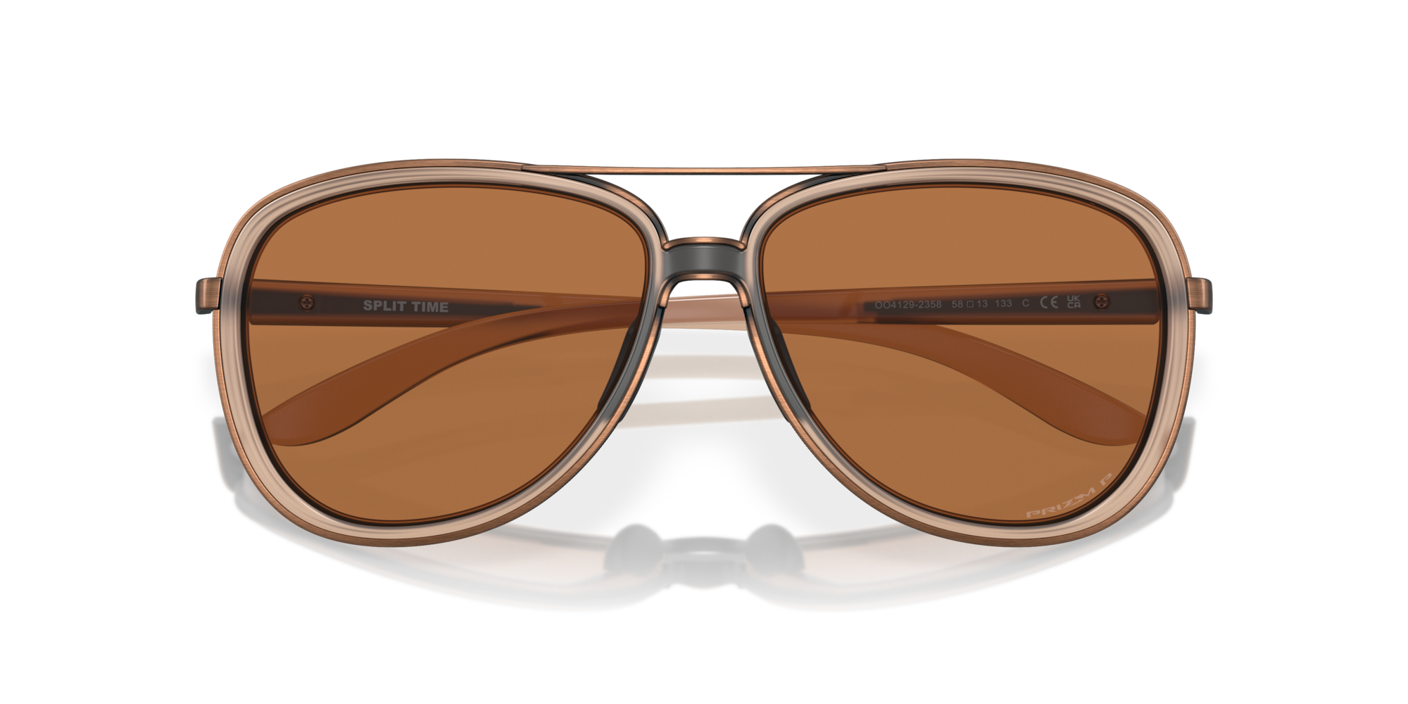 Split Time Prizm Bronze Polarized Lenses, Matte Sepia Frame Sunglasses ...