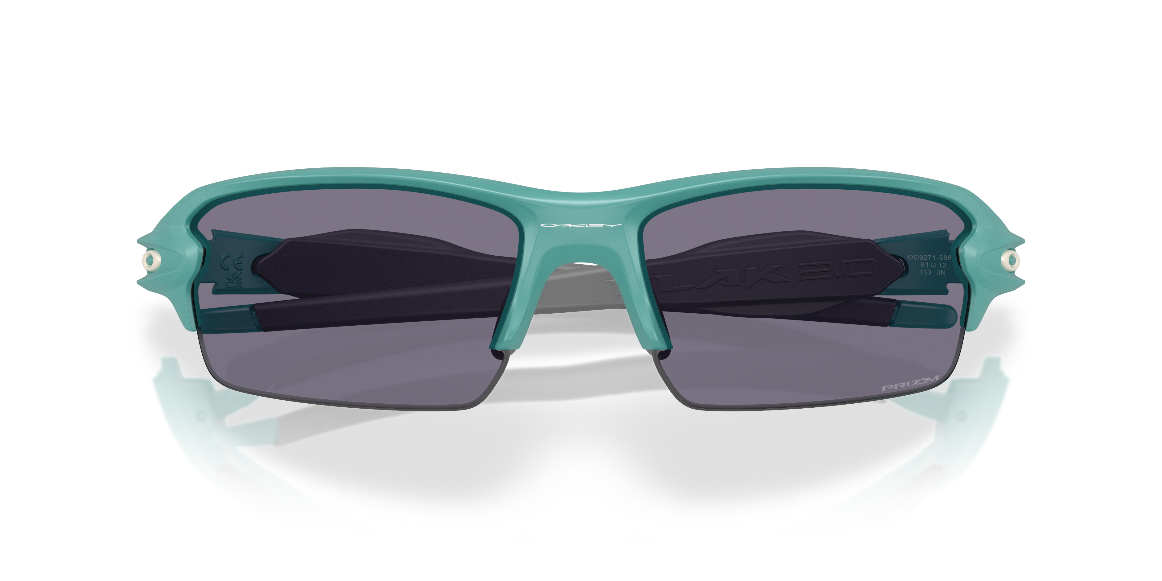 Oakley Flak® 2.0 (Low Bridge Fit) Sunglasses with Polished Black