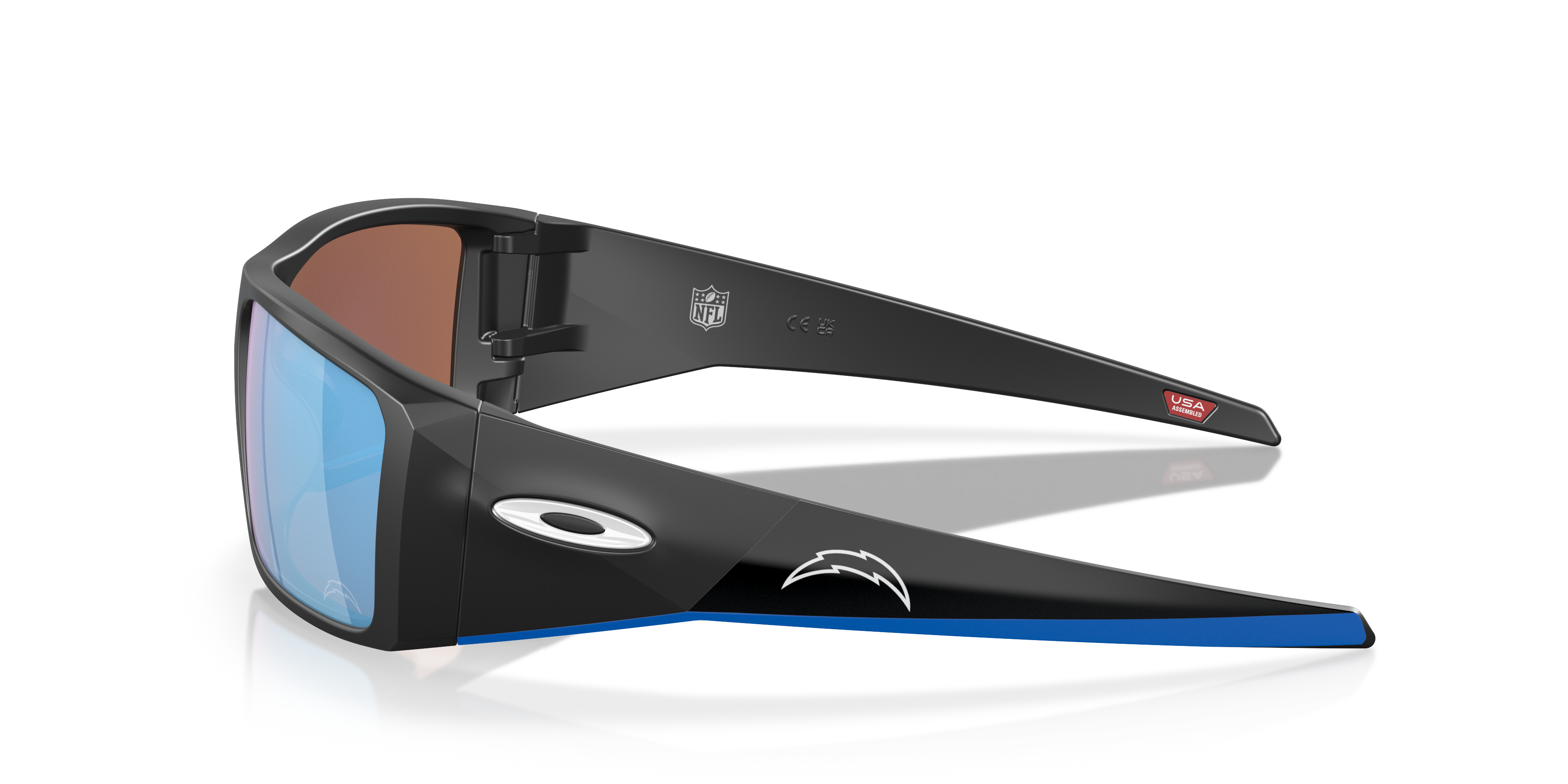 希少 Tribal OAKLEY THUMP 512MB 箱・USB付 Los Angeles Chargers Heliostat Prizm Deep Water Polarized Lenses