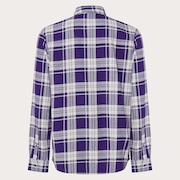 Podium Plaid Ls Flannel - Deep Amethyst/Mist
