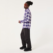 Podium Plaid Ls Flannel - Deep Amethyst/Mist