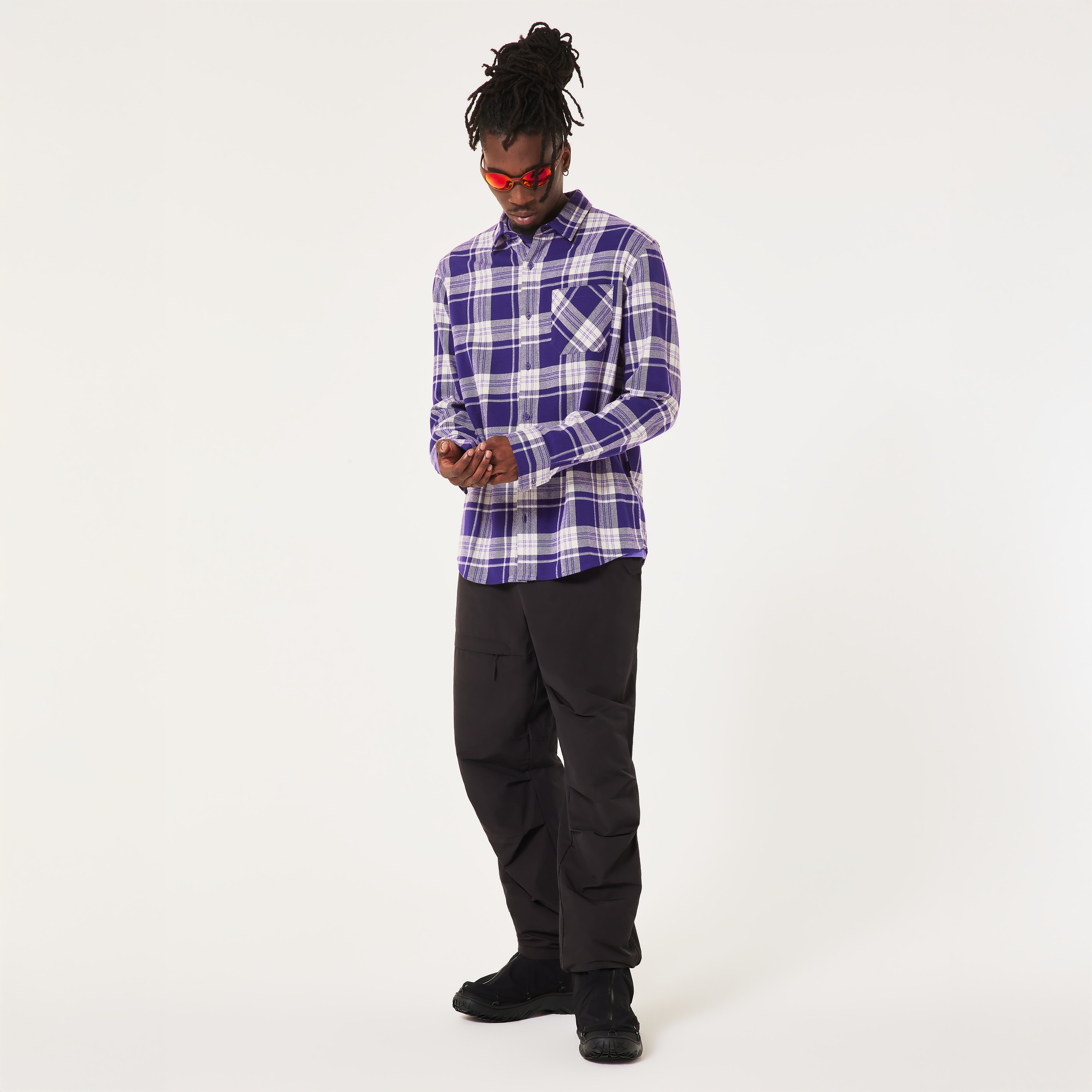 Oakley Podium Plaid Ls Flannel - Deep Amethyst/Mist | Oakley® 日本 Oakley Podium Plaid Ls Flannel - Deep Amethyst/Mist | Oakley® 日本