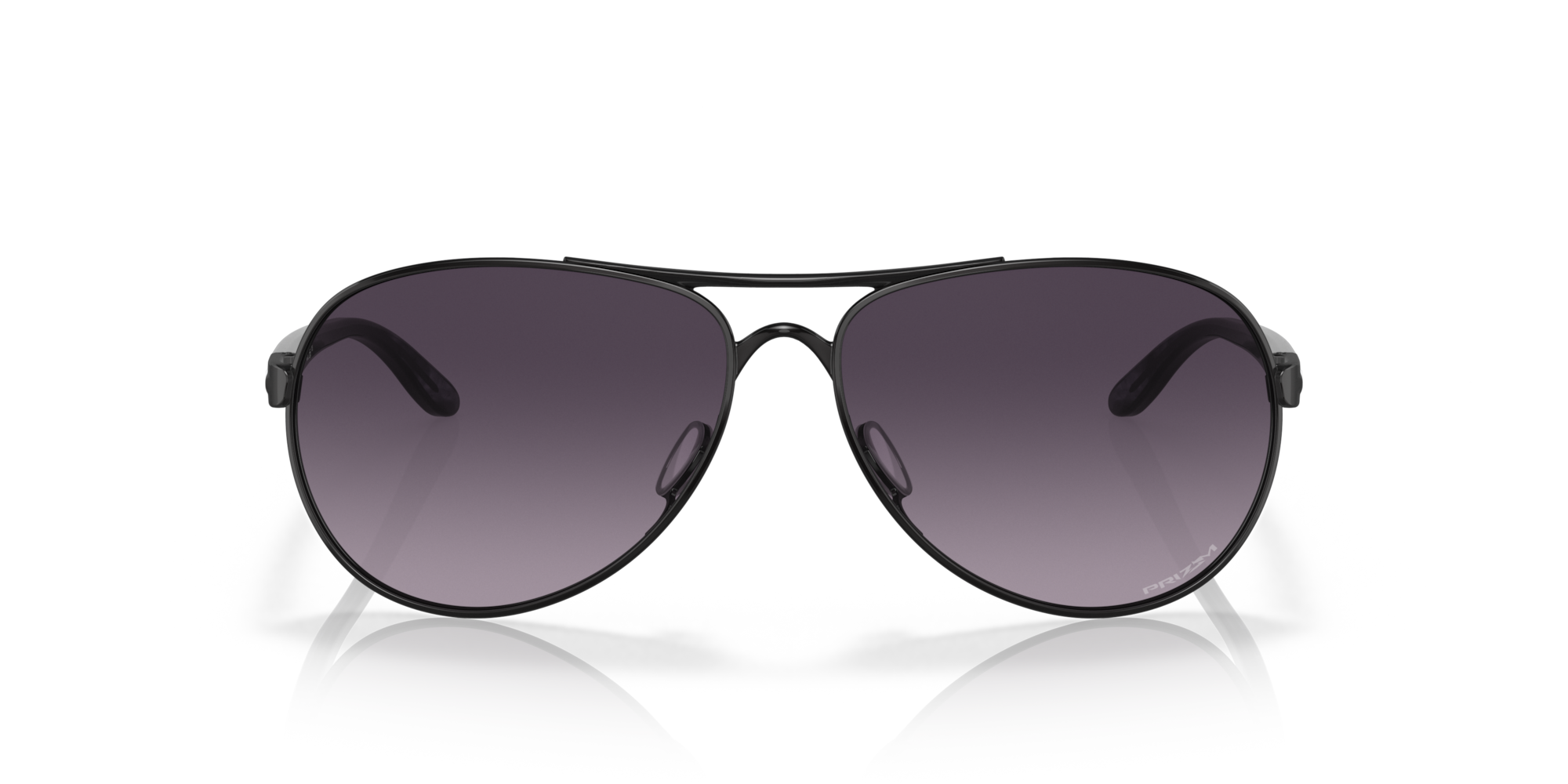 Feedback Prizm Grey Gradient Lenses, Satin Black Frame Sunglasses