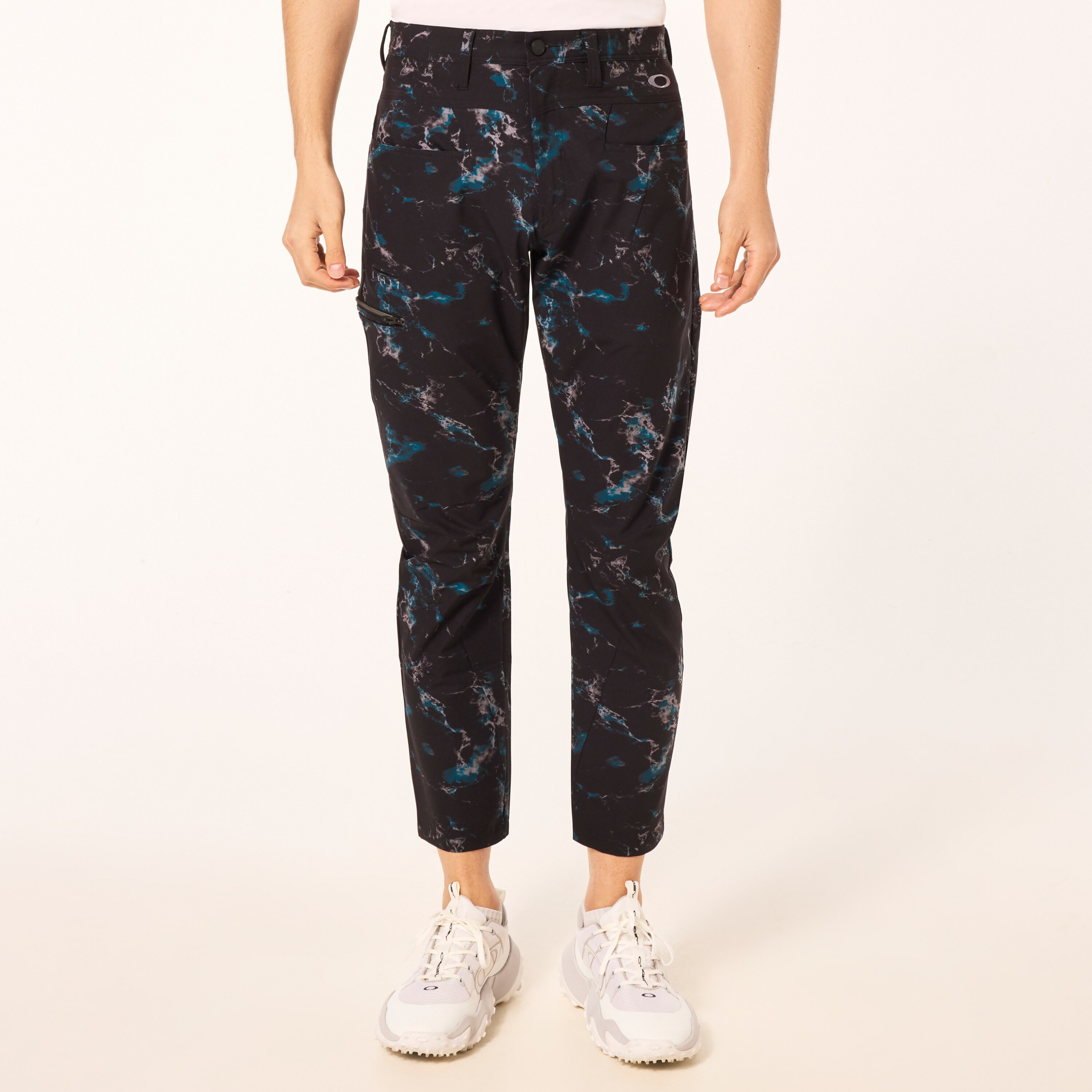 OAKLEY オークリー ゴルフ 422512JP Skull Z-3D Tapered 6.0 立体 ストレッチ テーパードパンツ スラックス JPN34 青灰 ▲039▼0611_386 36(92cm) ⁄(オークリー)OAKLEY ゴルフ Skull Z-3D Tapered 6.0 スカル