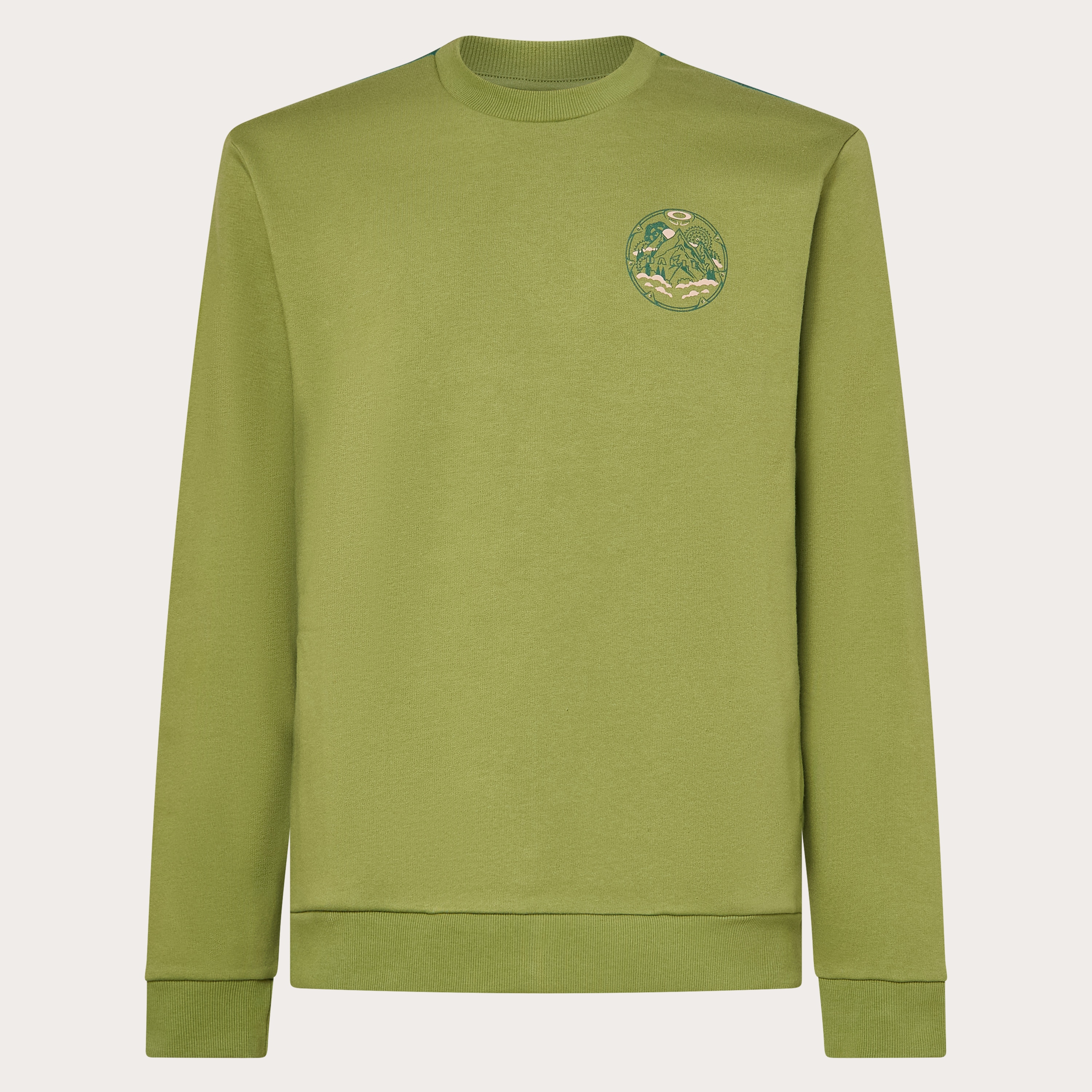 【クロ】oakley スウェット　フレイム　ロゴ　Mサイズ オークリー(OAKLEY) Tシャツ 長袖 ENHANCE STRT QD LS TEE YTR