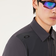 Skull Ideally Hybrid Zip Shirt - Dark Cloud