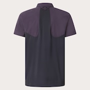 Skull Ideally Hybrid Zip Shirt - Dark Cloud