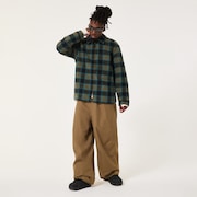 Off-Slope Overshirt - Army Green Check