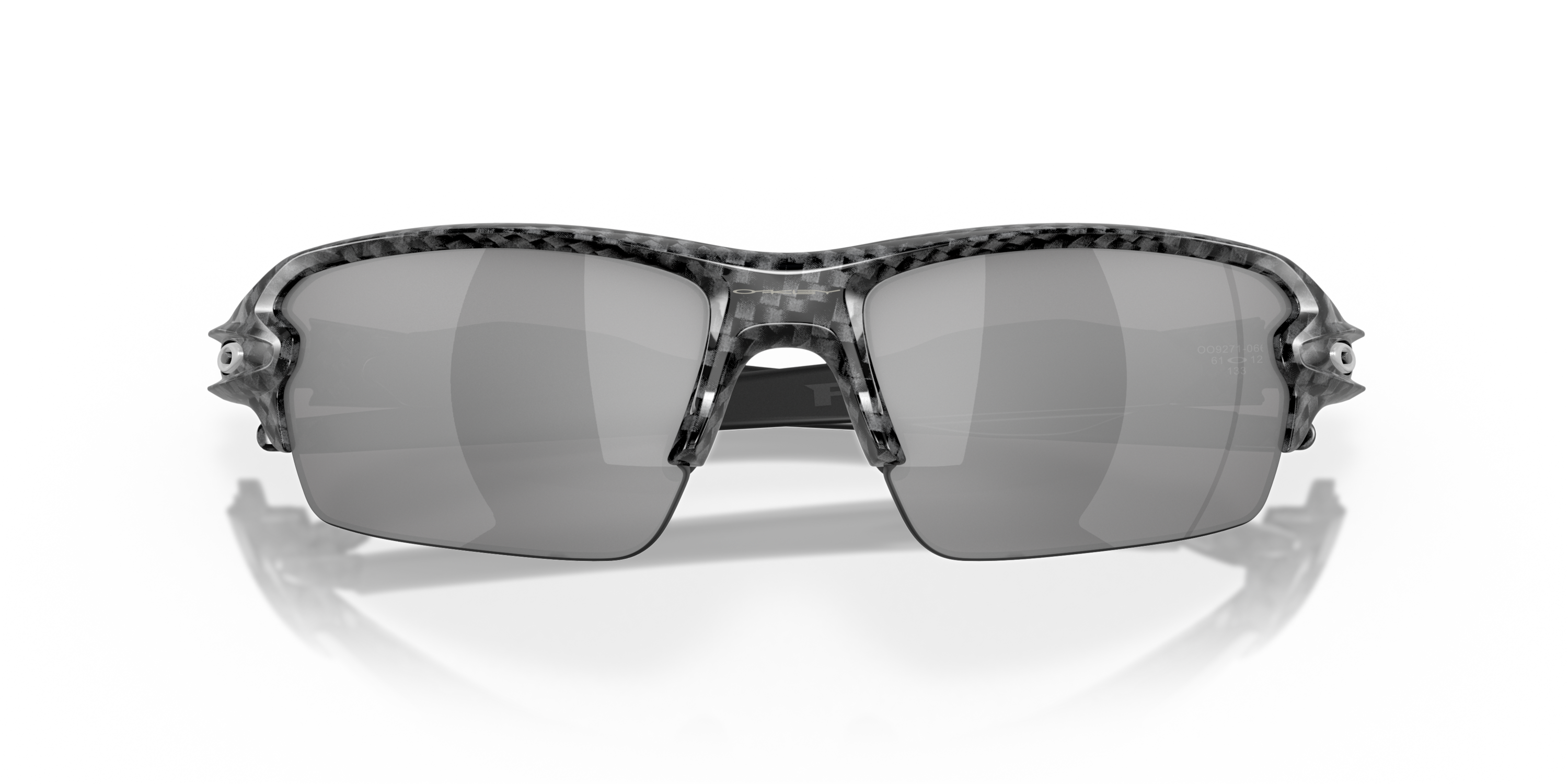 Flak® 2.0 (Low Bridge Fit) Slate Iridium Lenses, Carbon