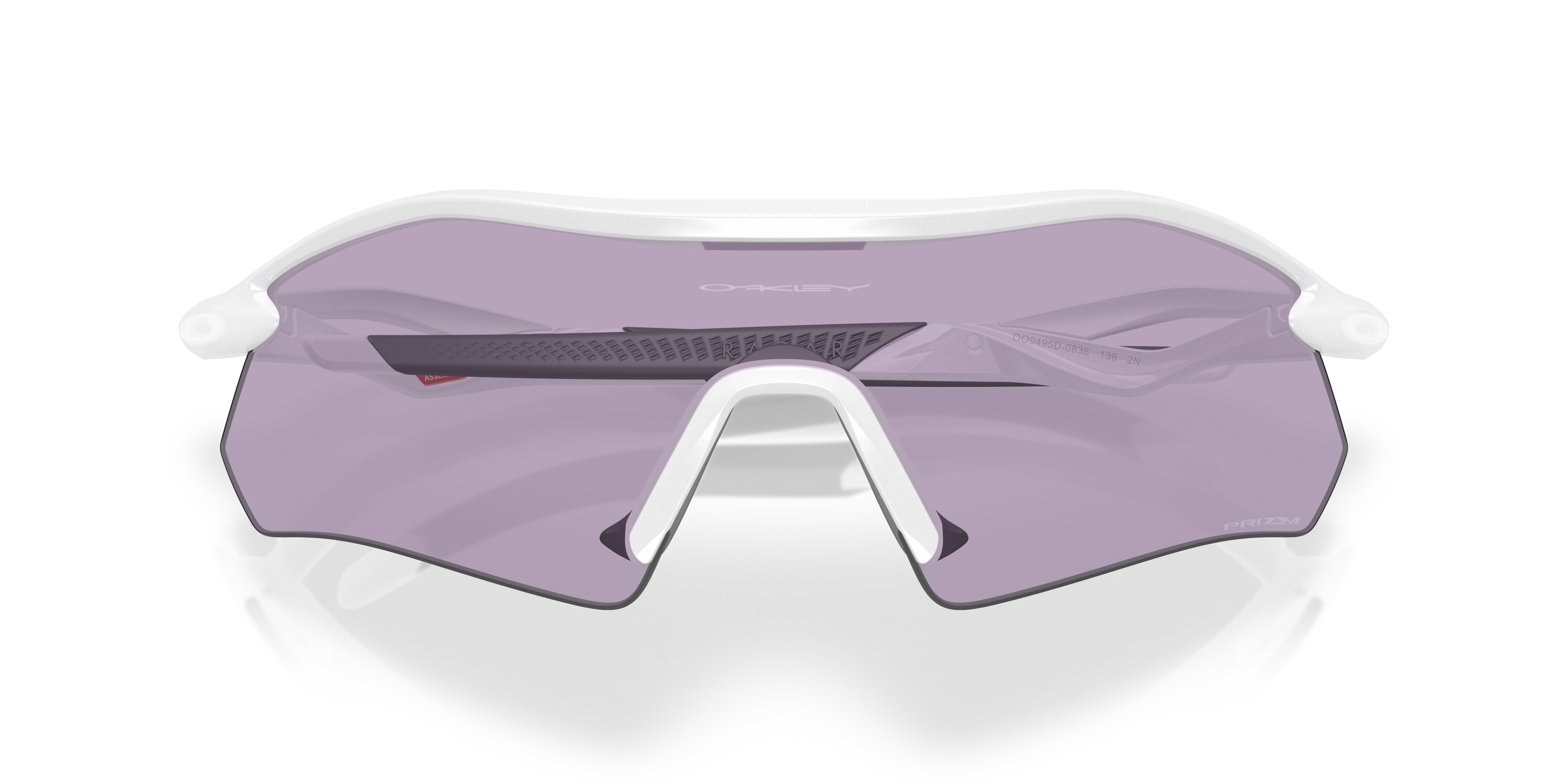 Radar® Plate​ Prizm 24K Polarized Lenses, Polished White Frame