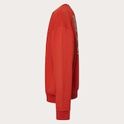 Stacked Metal Sweatshirt - Flame Red