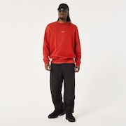 Stacked Metal Sweatshirt - Flame Red