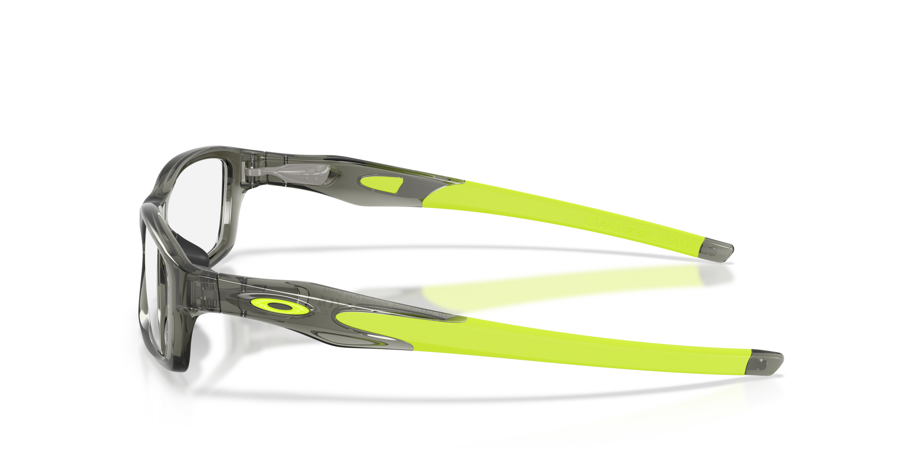 Crosslink® (Low Bridge Fit) Polished Grey Smoke Eyeglasses