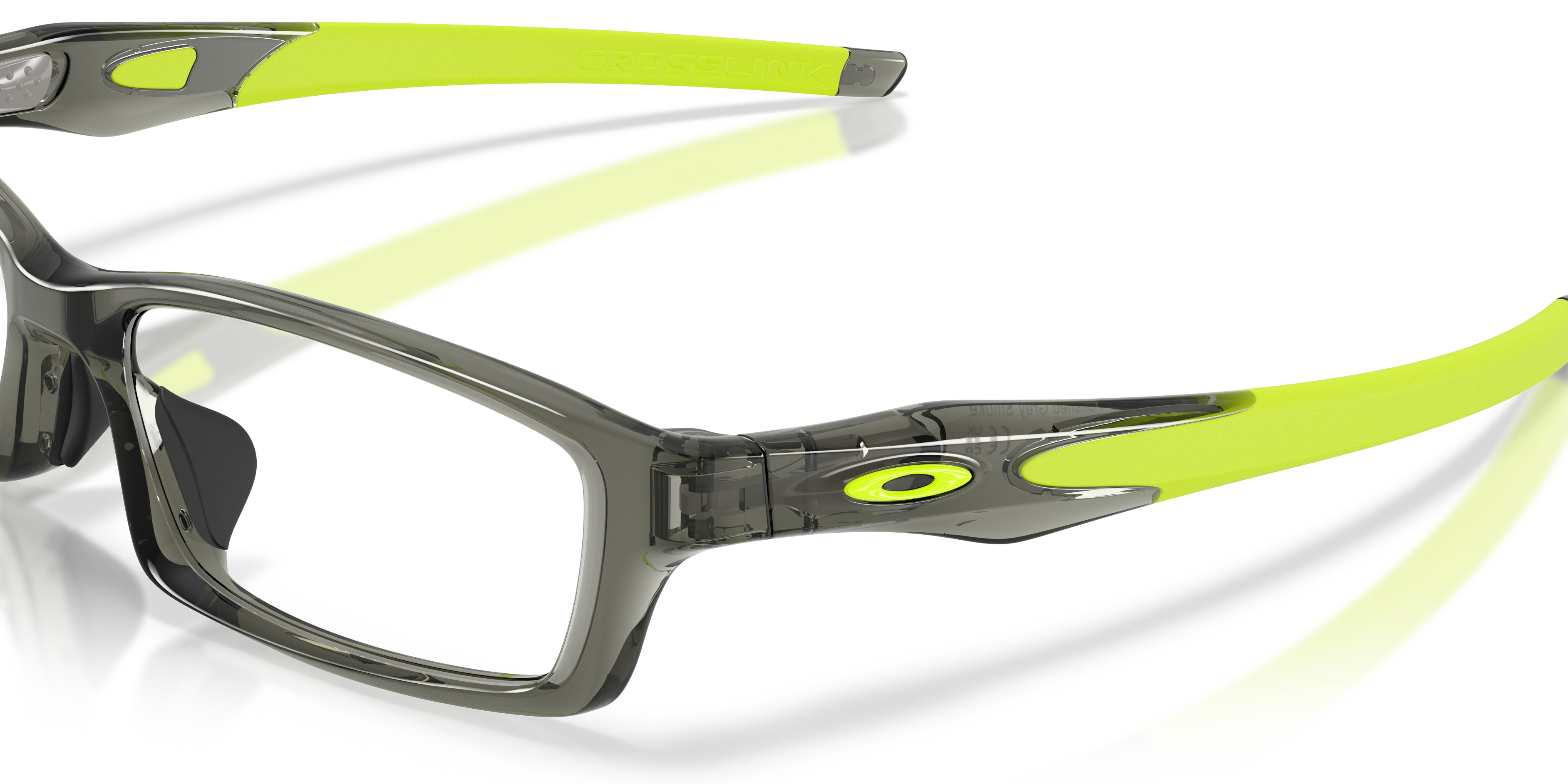 Crosslink® (Low Bridge Fit) Polished Grey Smoke Eyeglasses