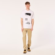 Negative Topo Tee - White