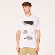 Negative Topo Tee - White