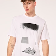 Negative Topo Tee - White