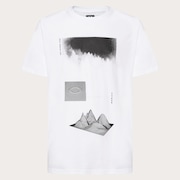 Negative Topo Tee - White