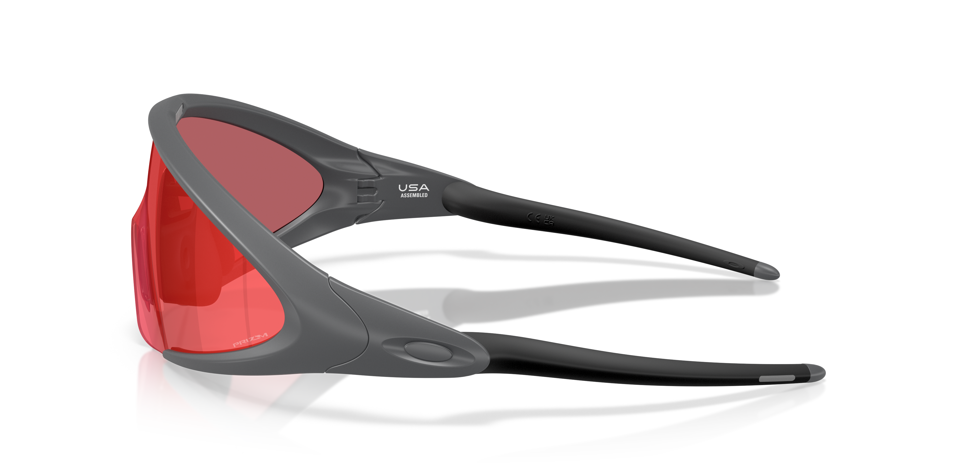 XLスクエア ポリッシュブラックイリジウム・ポラライズド Oakley Ellipse Sunglasses with Matte Black Frame and Prizm Grey