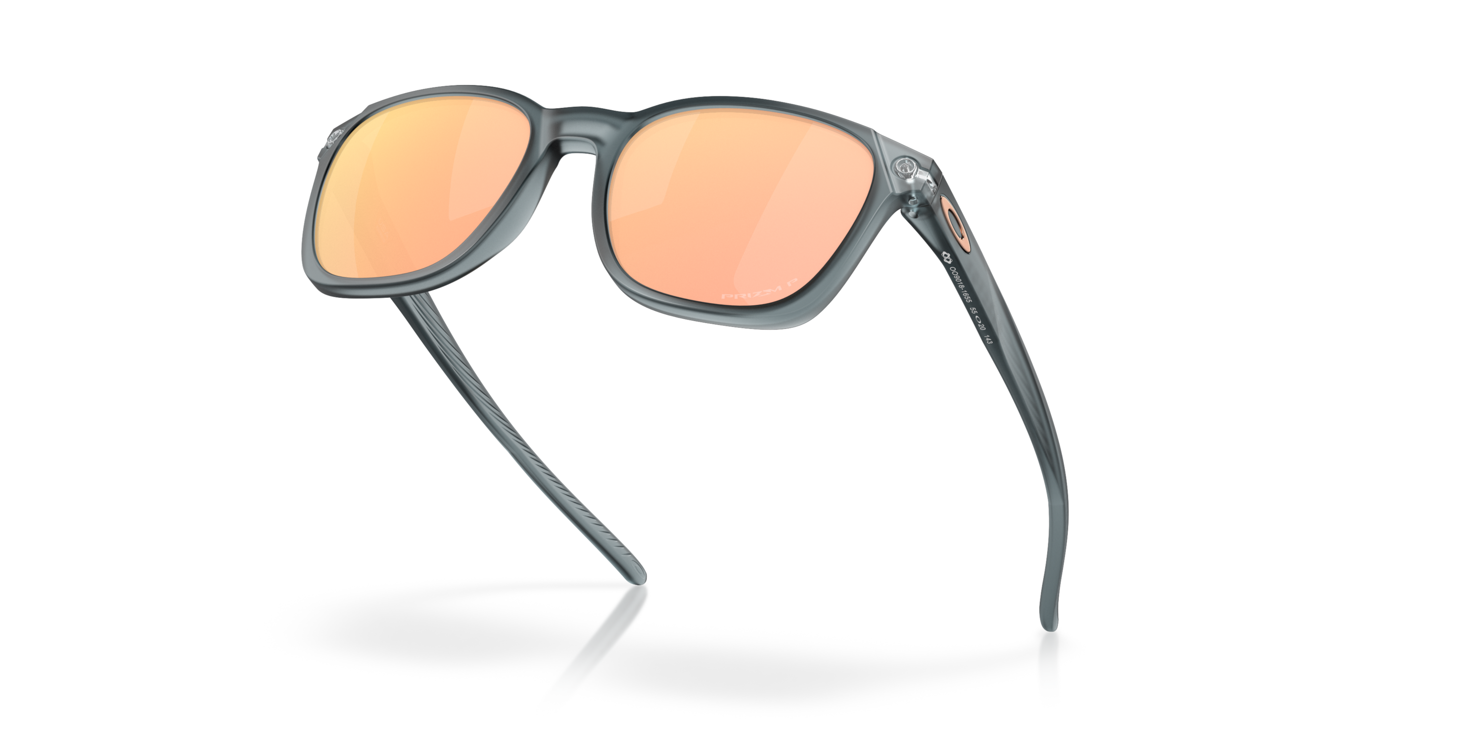 Ojector Prizm Rose Gold Polarized Lenses, Matte Crystal