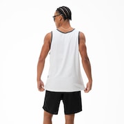 Tractor Label Tank - White