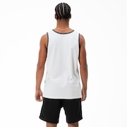 Tractor Label Tank - White
